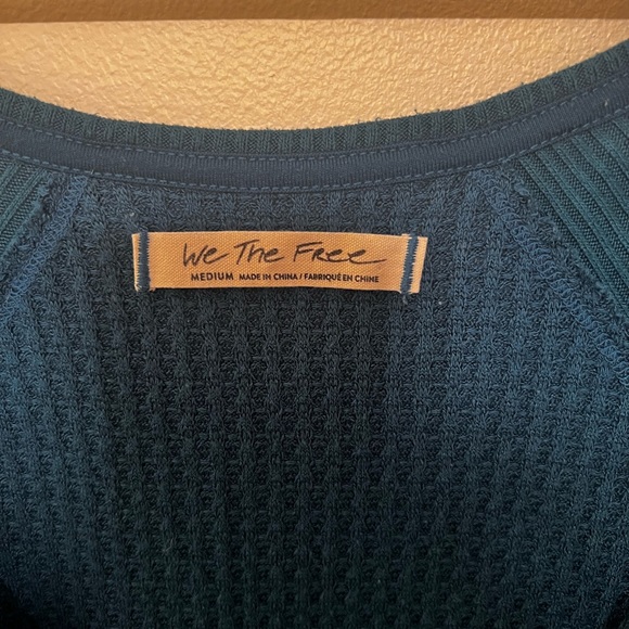 Free People waffle knit top - Picture 4 of 5